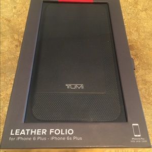 Tumi Premium Leather Wallet Case iPhone 6 Plus